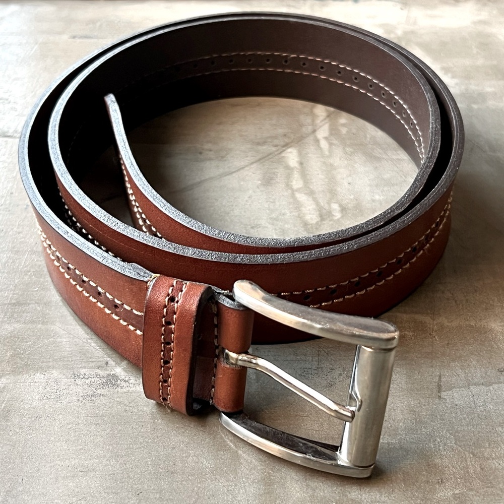 Brown Leather Belt Cuero Vaca